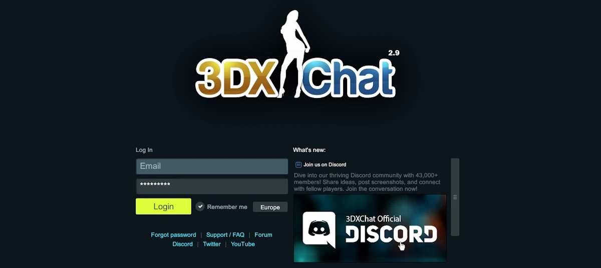 3dxchat login